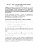 UN ENSAYO DE BALANZA COMERCIAL Y PRODUCTO INTERNO BRUTO.