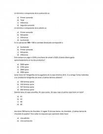 ENSAYO MATEMATICA 3 BASICO. Página 1