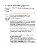 Actividad 2: Mapa conceptual y realizar ejercicios de presupuesto flexible