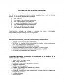 Plan de acción para un paciente con Diabetes