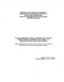 Trabajo Especial de Grado para Optar al Título de Técnico Superior Universitario en la Carrera de Seguridad Industrial