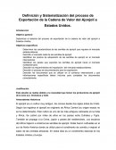 Definición y Sistematización del proceso de Exportación de la Cadena de Valor del Ajonjolí a Estados Unidos..