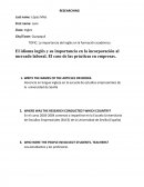 La importancia del inglés en la formación académica