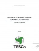PROTOCOLO DE INVESTIGACION: CONCRETO TRANSLUCIDO