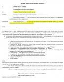 INFORME SOBRE CONTRATACIÓN DE TRASPORTE