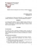 C. COORDINADOR DE SERVICIOS PERICIALES, LIC. RAMON GONZALEZ CORONA, ADSCRITO A LA AGENCIA I DE PROCEDIMIENTOS PENALES..