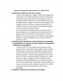 Recomendaciones para padres con hijos con TEL.