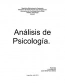 Análisis de Psicología.