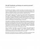 Día del Estudiante ¿se festeja con ausencia escolar?