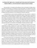 El inglés como factor importante para las Escuelas de Calidad.