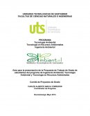 Guía para la presentación de la Propuesta de Trabajo de Grado