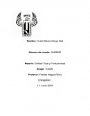 Cuestionario Calidad Total y Productividad.