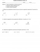 EXAMEN DE MATEMÁTICA 2º NIVEL
