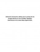 Utilización de desechos sólidos para la producción de energía eléctrica en San Cristóbal