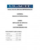 MERCADEO DE SERVICIO - CUSTOM RESEARCH INC