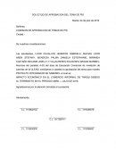 SOLICITUD DE APROBACION DEL TEMA DE PIS.