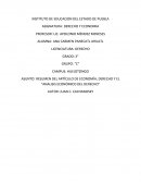 RESUMEN DEL ARTÍCULO DE ECONOMÍA, DERECHO Y EL “ANALISIS ECONÓMICO DEL DERECHO”