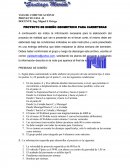 PROYECTO DE DISEÑO GEOMETRICO PARA CARRETERAS.