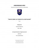 ENSAYO SOBRE LAS TEORIAS DE LA MOTIVACIÓN.