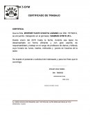 CERTIFICADO DE TRABAJO.