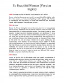 So Beautiful Woman (Version Ingles)