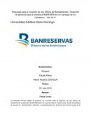 Creacion departamento reclutamiento Banreservas.