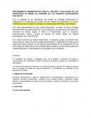 ROCEDIMIENTO ADMINISTRATIVO PARA EL ANÁLISIS Y EVALUACIÓN DE LOS INVENTARIOS DE BIENES DE CONSUMO