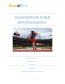 Lanzamiento de la bala femenino examen