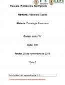 Estrategia Financiera.