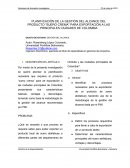 PLANIFICACIÓN DE LA GESTIÓN DEL ALCANCE DEL PRODUCTO “SUERO CREMA” PARA EXPORTACIÓN A LAS PRINCIPALES CIUDADES DE COLOMBIA
