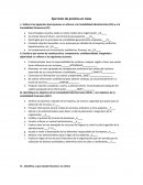 Administracion empresarial. Ejercicios de práctica en clase
