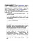 VALORACIÓN COMPLEJOMÉTRICA