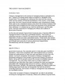 Treasury management.