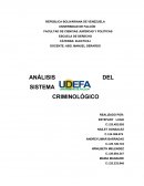 ANÁLISIS DEL SISTEMA CRIMINOLÓGICO.