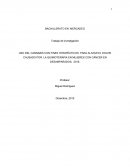 USO DEL CANNABIS CON FINES TERAPÉUTICOS PARA ALIVIAR EL DOLOR CAUSADO POR LA QUIMIOTERAPIA EN MUJERES CON CÁNCER EN DESAMPARADOS, 2015.