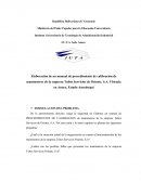 Elaboración de un manual de procedimiento de calibración de manómetros de la empresa Tubos Servicios de Oriente, S.A. Ubicada en Anaco, Estado Anzoátegui.