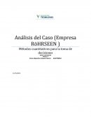 Métodos cuantitativos para la toma de decisiones.