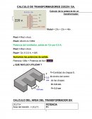 CALCULO DE TRANSFORMADORES 23X23V /3A.