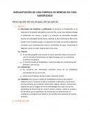 Implantación de una fábrica de bebidas de chía saborizada