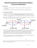 ONDAS ESTACIONARIAS EN CUERDAS MODOS NORMALES.