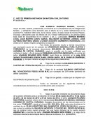 Una Demanda ejecutivo mercantil.