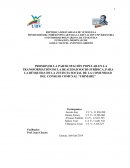 PROMOVER LA PARTICIPACIÓN POPULAR EN LA TRANSFORMACIÓN DE LA REALIDAD SOCIO-JURÍDICA, PARA LA BÚSQUEDA DE LA JUSTICIA SOCIAL DE LA COMUNIDAD DEL CONSEJO COMUNAL “URIMARE”.