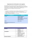 Importancia de la información en los negocios.