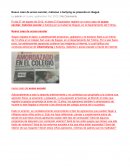 Respeto a los demás: muchos de los niños en clase no le prestan atención a Carlos.