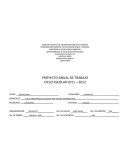 PROYECTO ANUAL DE TRABAJO CICLO ESCOLAR 2011 – 2012
