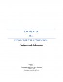 Excedentes del productor y el consumidor.