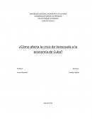 Analisis cuba venezuela marco economico.