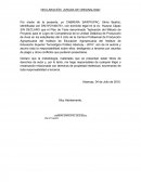 Declaraciòn jurada de originalidad