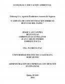 Campaña de concientizacion sobre el buen uso del papel