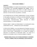 PSICOLOGÍA CRIMINAL 1.